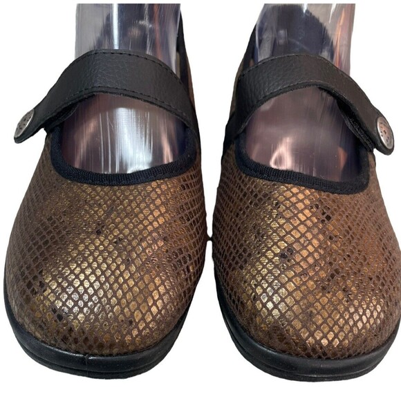 Cosyfeet Shoes Flats Mary Jane Women’s US Size 8 Metalic Comfort Diabetic Shoe - Picture 7 of 15